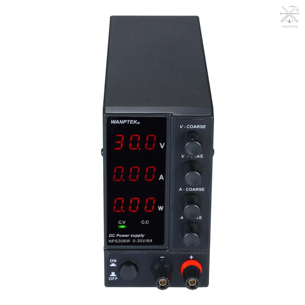 Bộ cấp nguồn Wanptek Nps306W 0-30v 0-6a 3 Chữ Số Ac 115v / 230v 50 / 60hz