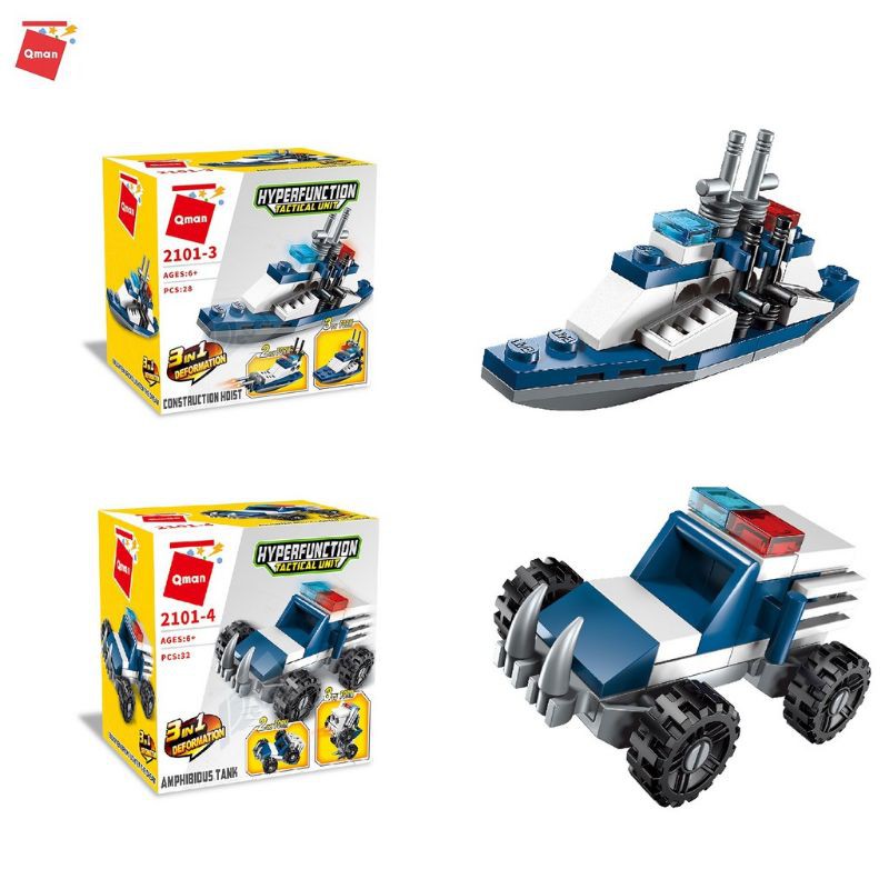 Đồ chơi xếp hình phong cách Lego của QMan (giao hàng ngẫu nhiên)