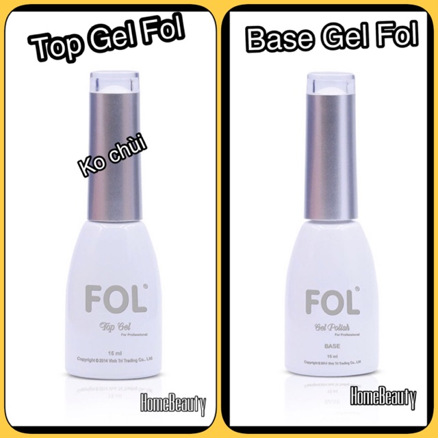 BỘ Đôi Base Gel Fol-Top Gel Fol