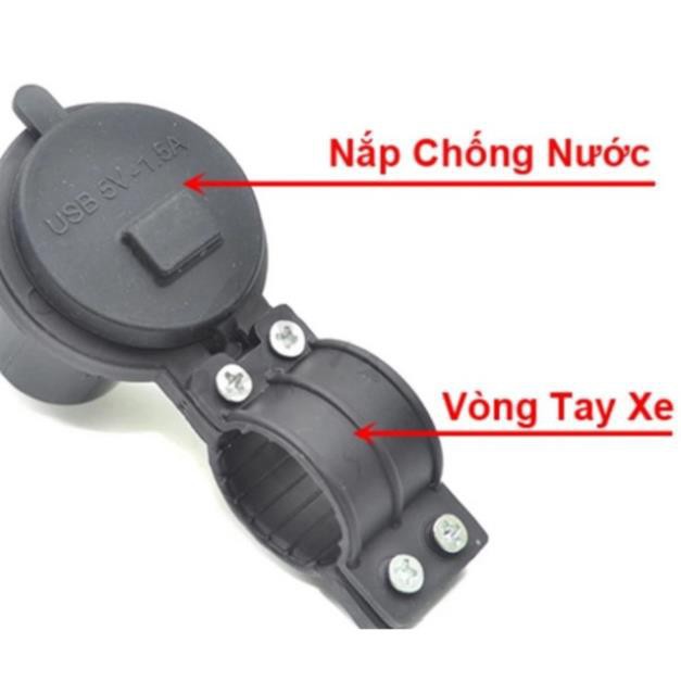 Sạc USB V3 Cho Xe Máy AC 12v
