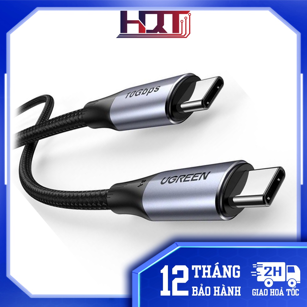 Cáp sạc nhanh USB Type C PD hỗ trợ 100W UGREEN US316 US334 dài 1m 2m - Tương thích Macbook / iPad Pro / Laptop