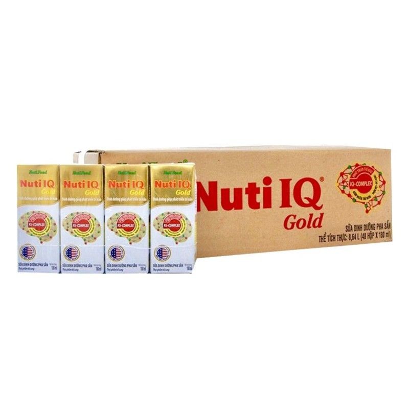 thùng 48 hộp nutiIQ gold 180ml