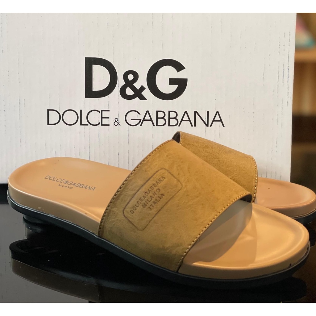 Dép da nam quai ngang da bò cao cấp dép da thời trang Size 38 - 43