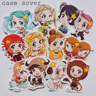 Set 12 Sticker thiết kế chủ đề Cung Hoàng Đạo trang trí Planner - Case Sover