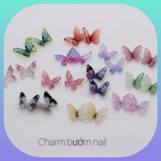 Charm bướm nail trang trí móng tay