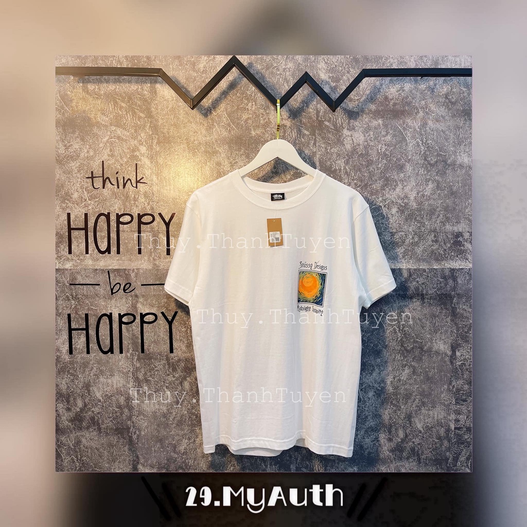 Áo thun STUSSY  MIDNIGHT WHITE