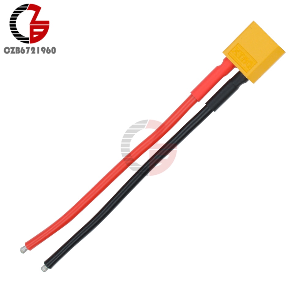 XT60 Connector Male W/Housing 10CM Silicon Wire 14AWG XT-60 PLUG | BigBuy360 - bigbuy360.vn