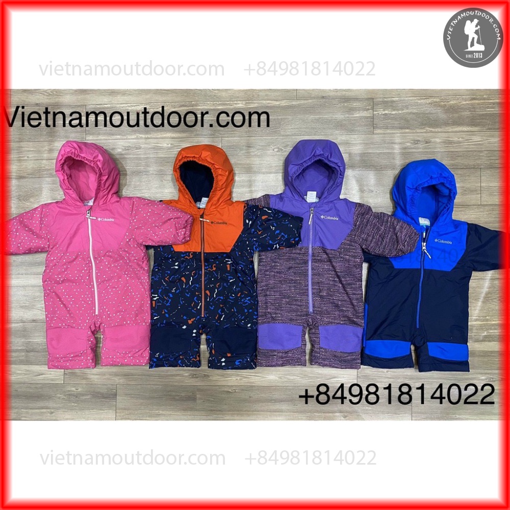 Áo Khoác Trẻ Em Đi tuyet Liền Quần Columbia - Bộ Đồ trượt tuyêt Trẻ Em Liền Quần
