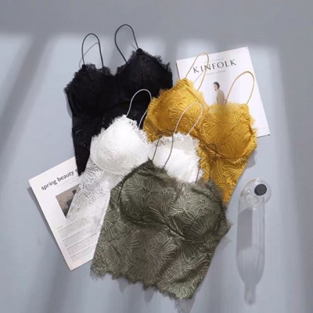 Áo Bra Ren Hoa Lá Dáng Lửng Sexy | BigBuy360 - bigbuy360.vn