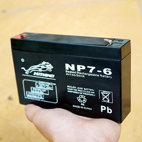 Bình ắc quy 6V 7Ah bình gắn xe điện quạt điện