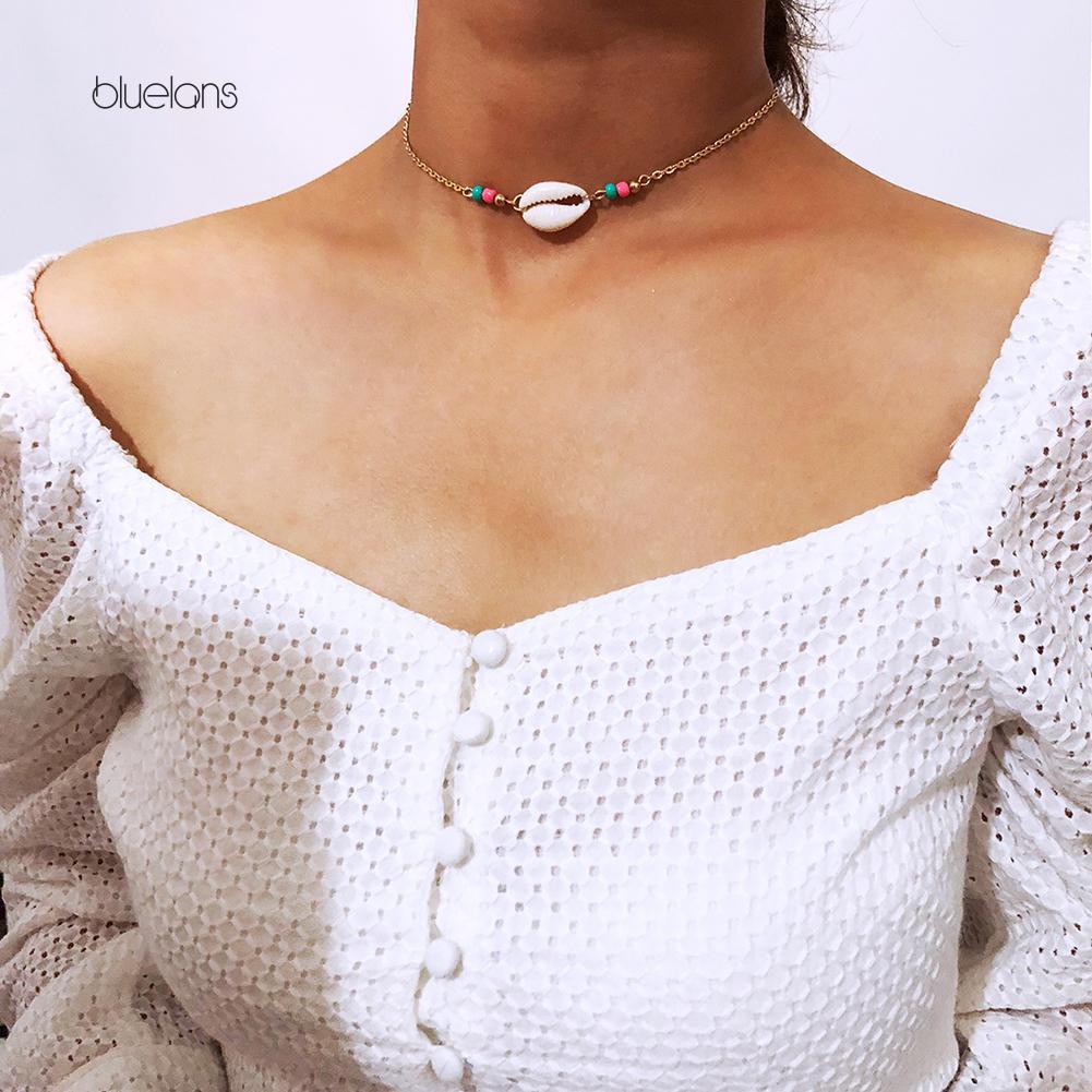 Vòng Cổ Choker Họa Tiết Vỏ Sò Thời Trang Cho Nữ