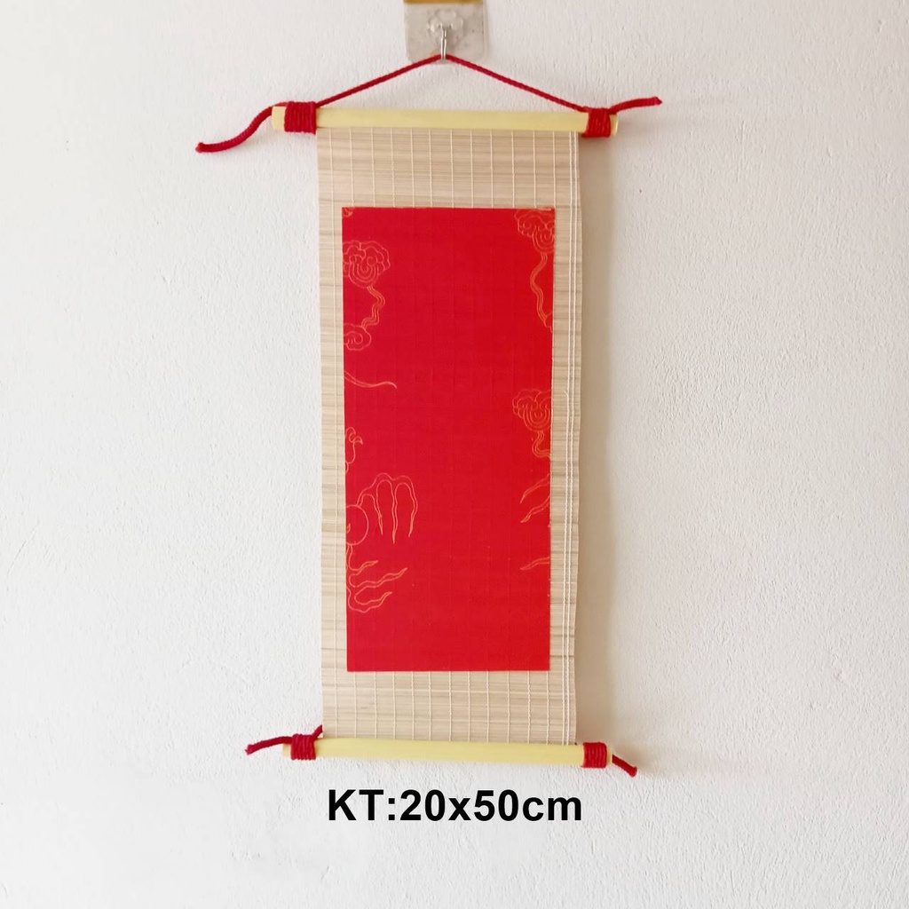 Mành tre thư pháp 20x50cm các mẫu