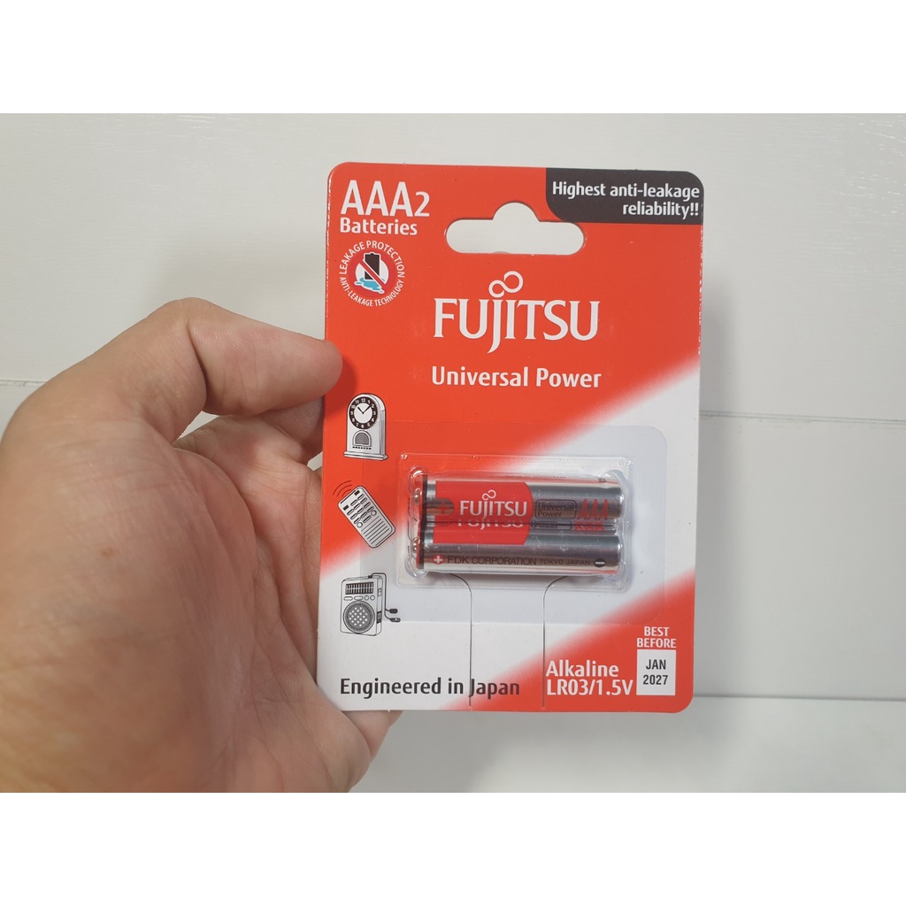 Pin Fujitsu Alkaline AA / AAA Vỉ 2 Viên (LR03/1.5V, LR6/1.5V), chính hãng - Điện gia dụng Hoàng Kim