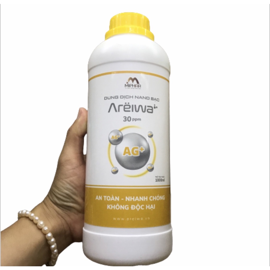 Dung dịch khử khuẩn NANO BẠC Y tế AREIWA 30ppm ( chai 1 lít)