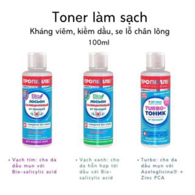 Toner Propeller giảm viêm , kiềm dầu , dành cho da dầu