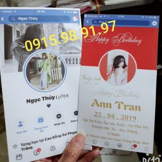 Thiệp Sinh Nhật facebook