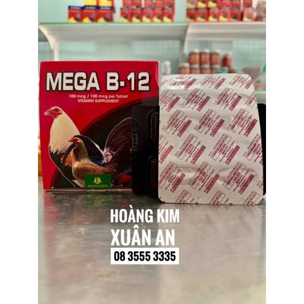 MEGA B12 -  TĂNG NƯỚC MÁU CHO GÀ ĐÁ