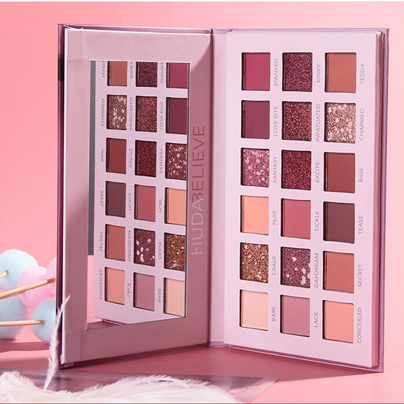 (hàng Mới Về) Bảng Phấn Mắt Beauty Creations Tease Me 18 Màu Tông Nhũ Và Lì