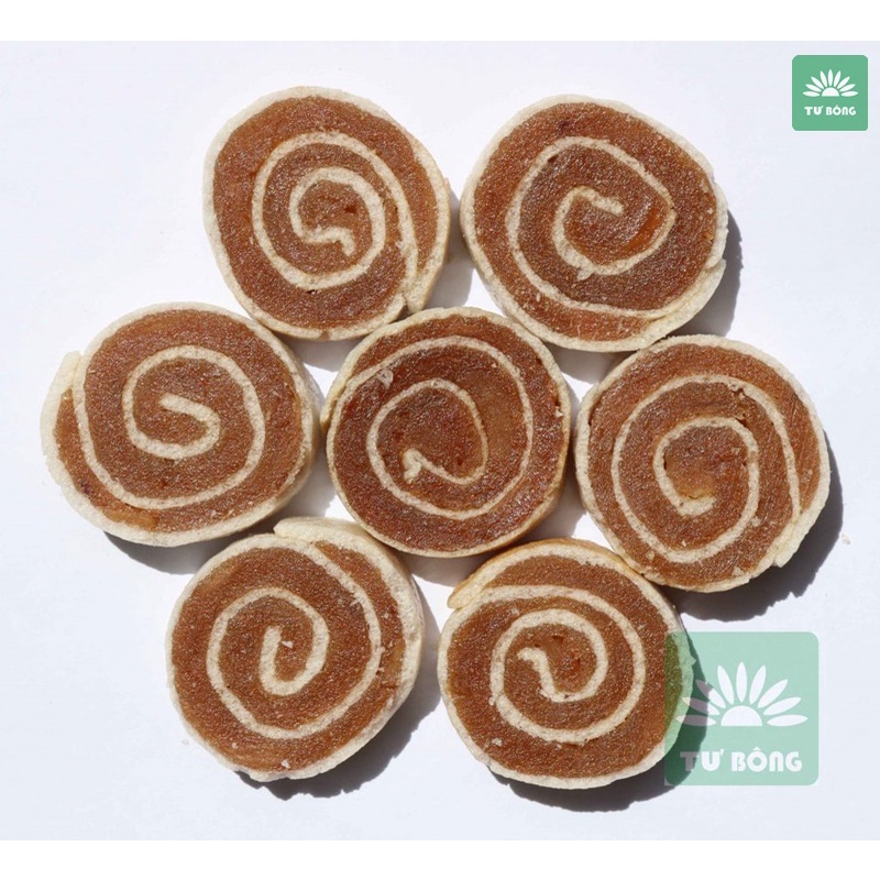 Combo trái cây cuộn Tư Bông 200g- 8 loại trái cây cuộn
