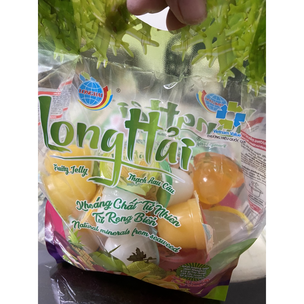 THẠCH RAU CÂU LONG HẢI TÚI KQX 910G