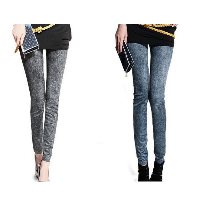 Quần Legging Giả Jean