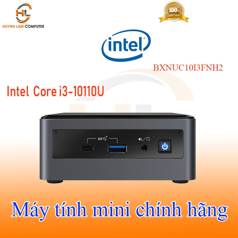 Máy tính để bàn mini NUC Intel BXNUC10I3FNH2 I3-10110U option Ram/SSD M2 - Hãng phân phối