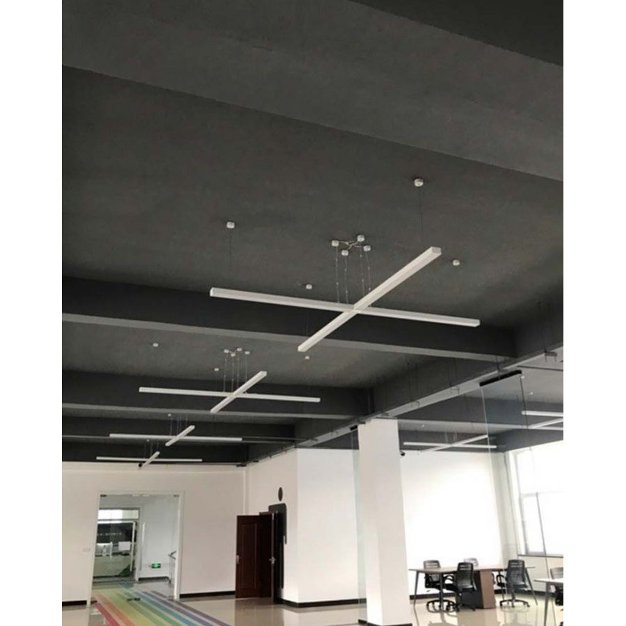 Đèn thả văn phòng cao cấp [HỢP KIM NHÔM] 36W (vỏ đen) | BigBuy360 - bigbuy360.vn