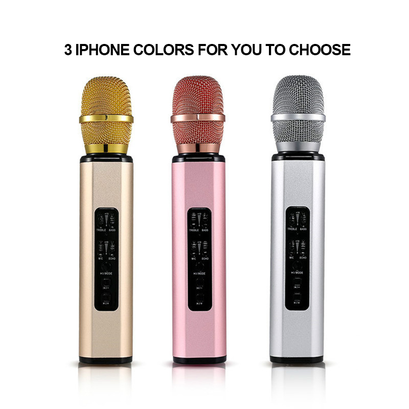 Micro bluetooth K6 Hát Karaoke Ghi Âm Giọng Hát