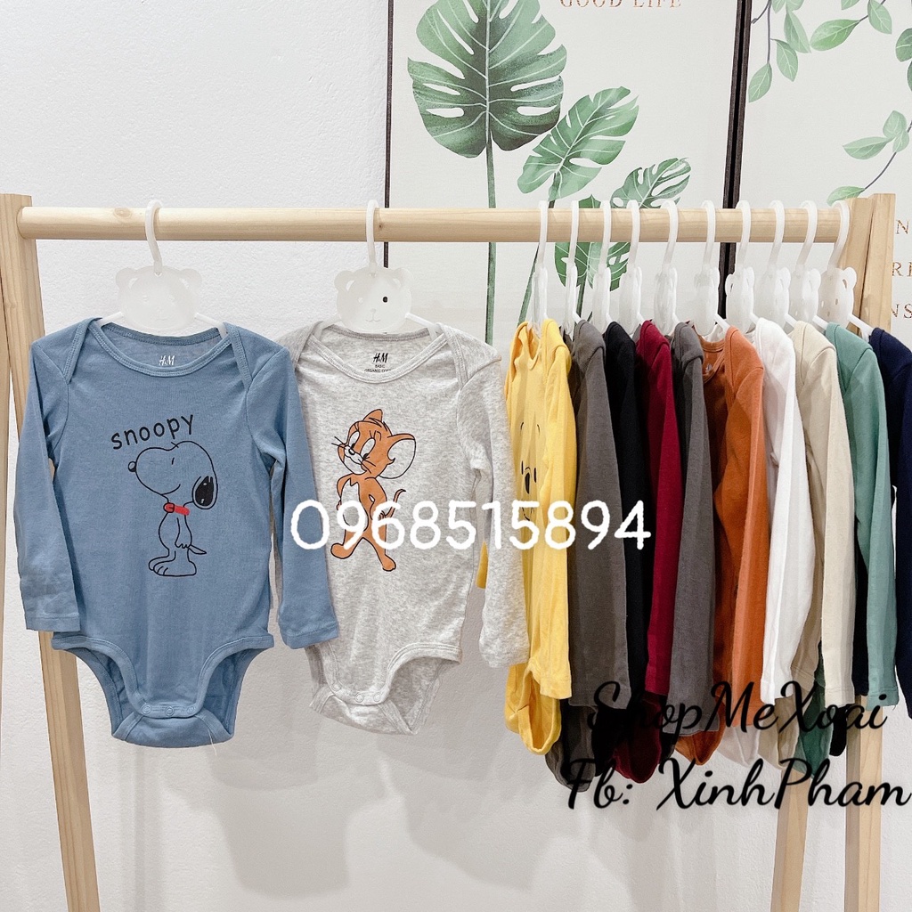 BODYSUIT HM DÀI TAY SIZE (9-12M/8-10KG) XUẤT DƯ XIN CHO BÉ TRAI/BÉ GÁI