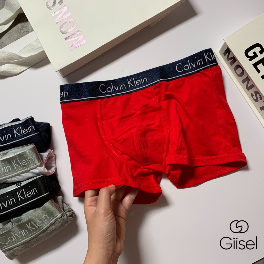 QUẦN LÓT NAM - Dạng quần sịp boxer dáng đùi - cotton co giãn - thấm hút mồ hôi - cạp nhỏ