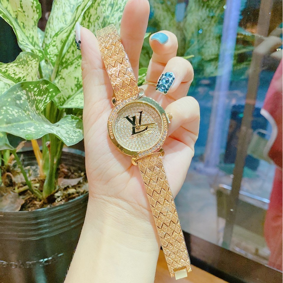 Đồng hồ thời trang nữ đính đá cao cấp, hàng full box, thẻ bảo hành 12 tháng - Dongho.lv (l01)