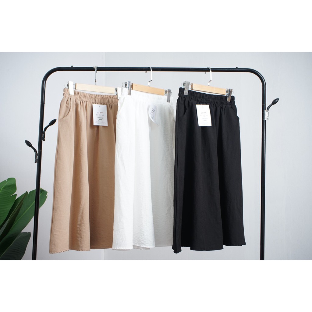 Chân Váy Dài Qua Gối Chất Đũi Eo Chun Sau nhiều màu - Hàng QC Zuca Shop | BigBuy360 - bigbuy360.vn