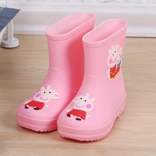 Ủng Đi Mưa Chống Thấm Nước Chống Trượt Hình Peppa Dành Cho Bé 1-3 Tuổi
