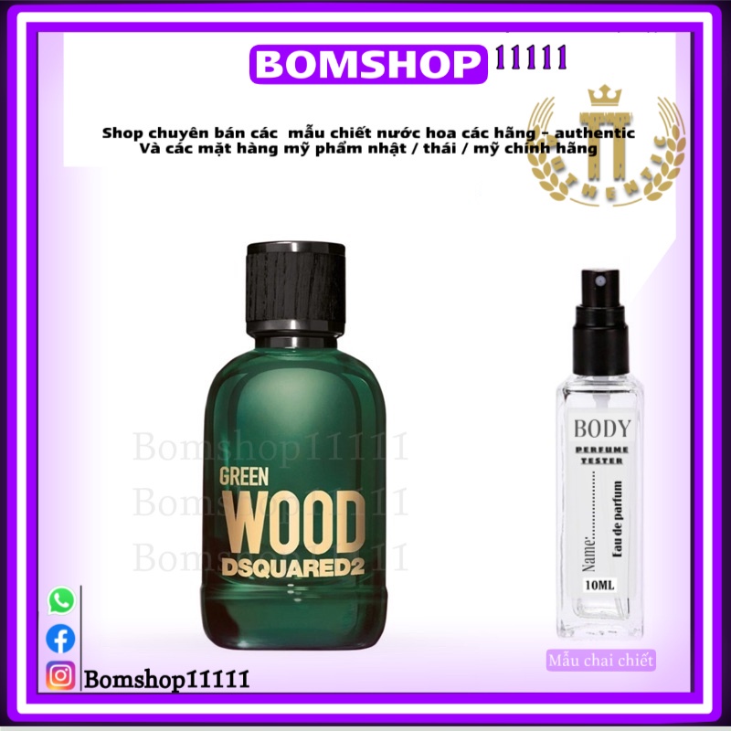 Mẫu Chiết Nước Hoa Nam DSQUARED² Green Wood Pour Homme [Pinkyhouse95] -bomshop11111