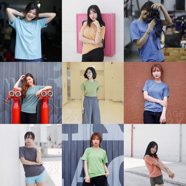 Áo thun trơn nam nữ #AGE2X 9 màu | BigBuy360 - bigbuy360.vn