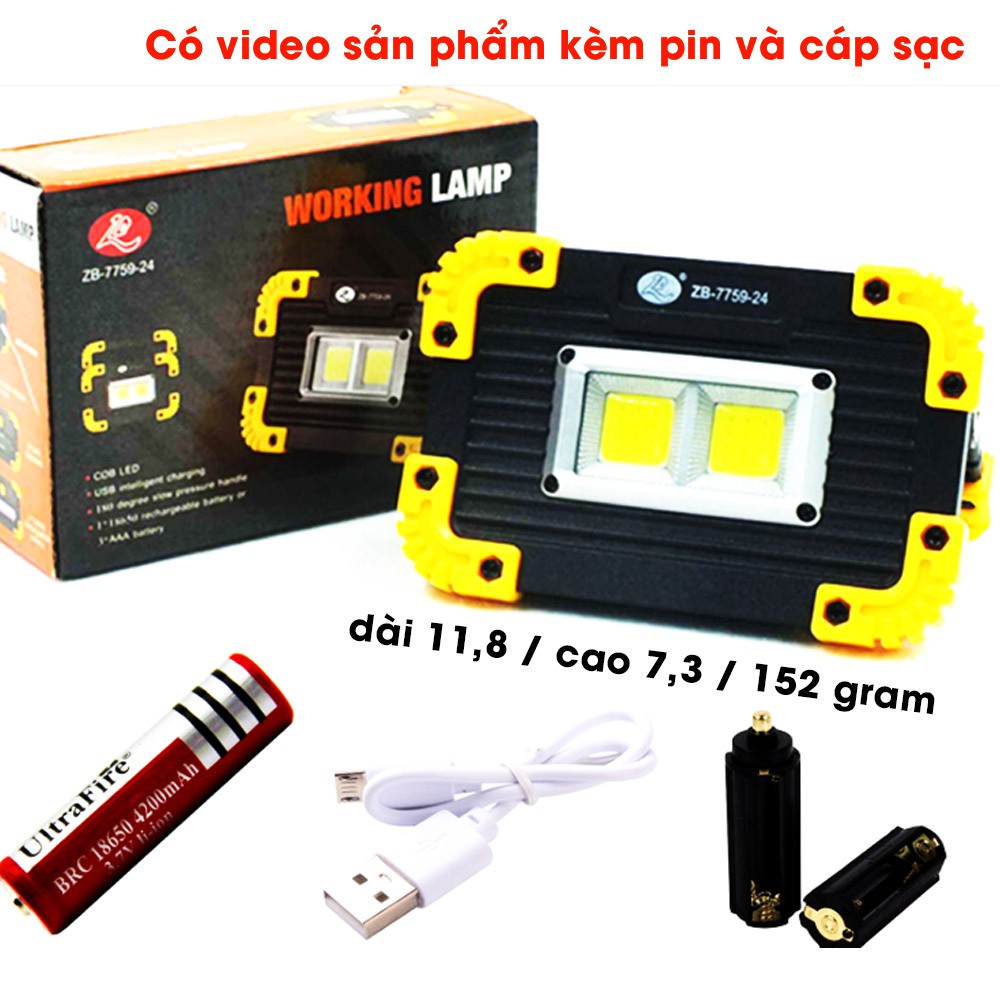 Đèn chuyên dụng - để bàn - có đế chân đứng - đèn led COB công suất cao - chớp - nháy - full phụ kiện