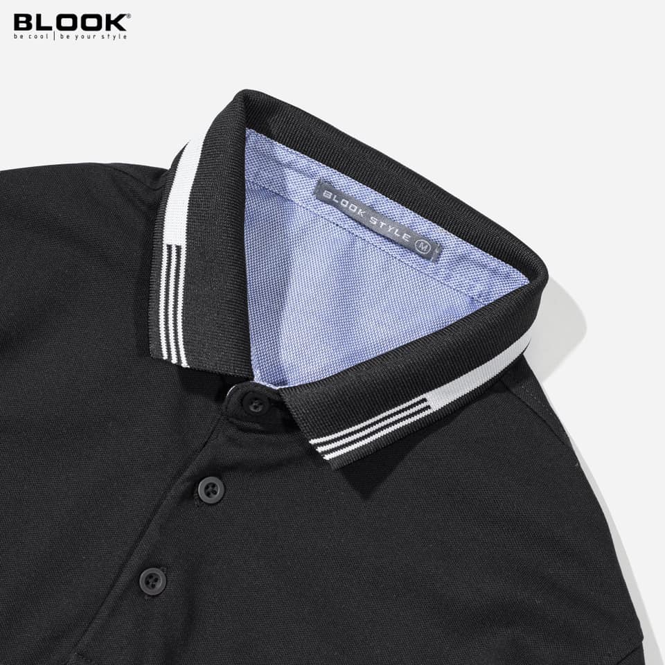 Áo Polo Slimfit BLOOK Vải thun cá sấu cotto co giãn 2 màu Trắng và Đen 33372 ( HÌNH THẬT ) | BigBuy360 - bigbuy360.vn