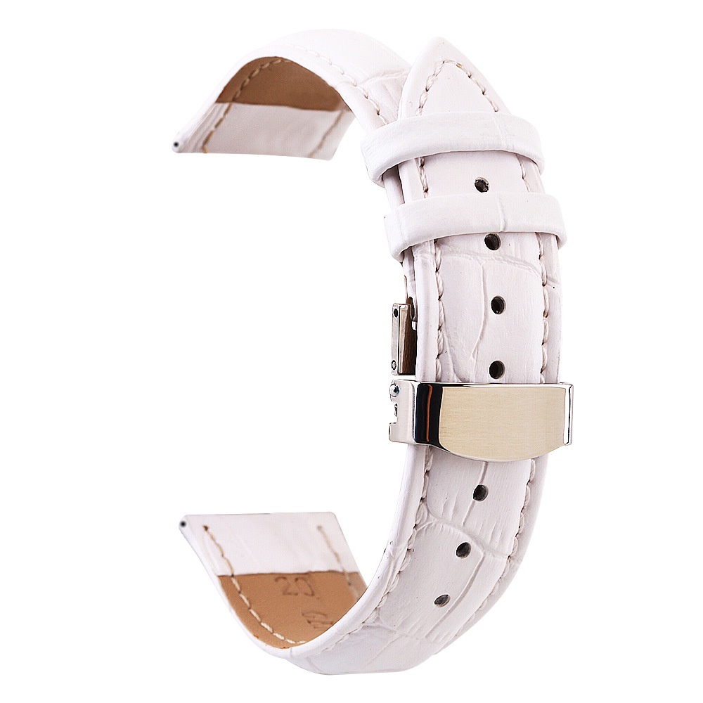 Dây Đeo Bằng Da Bò Mềm Có Khóa Hình Bướm Cho Tissot 1853 Seiko 1853 14mm 14mm 16mm 19mm 20mm 21mm 22mm