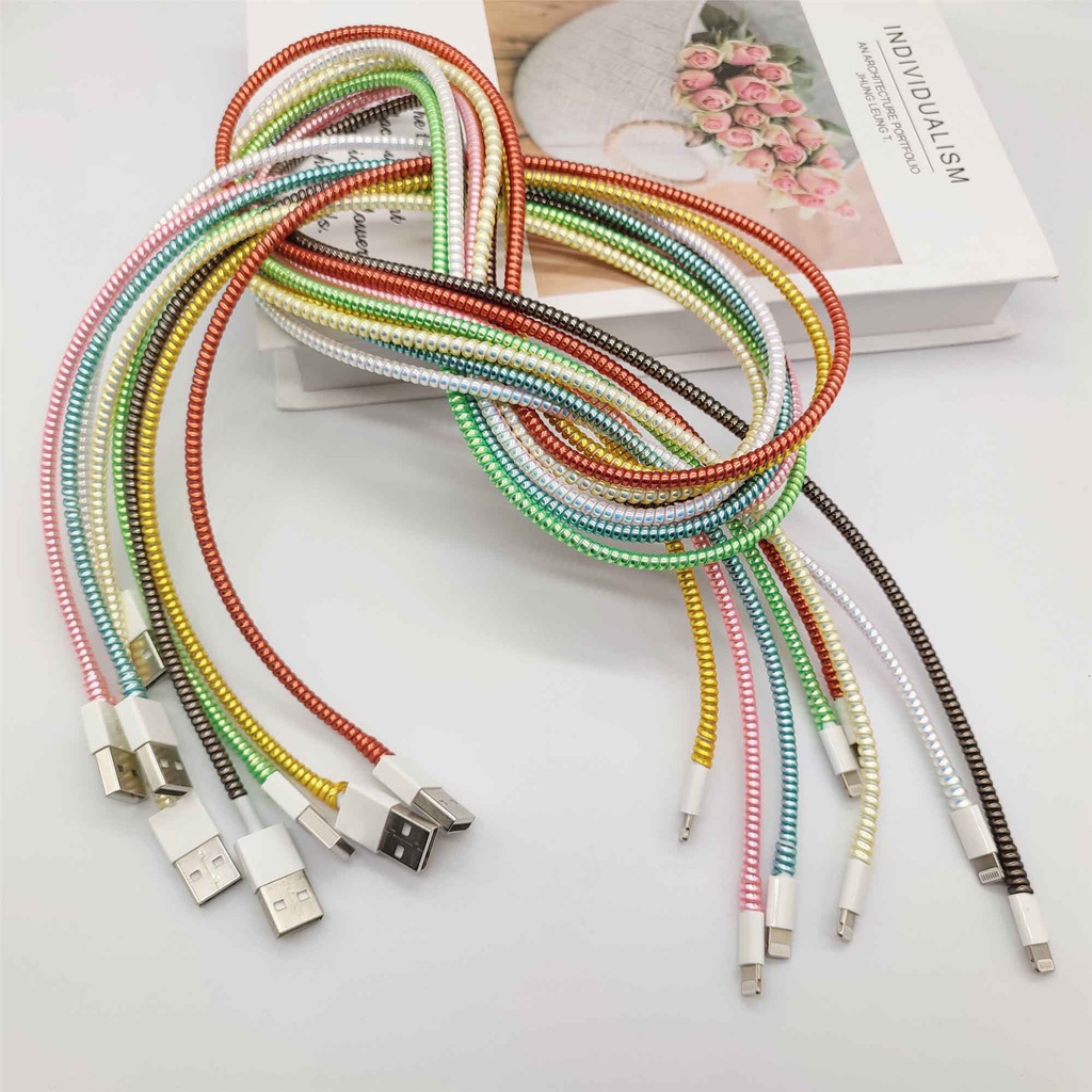 Cuộn Dây Quấn Bảo Vệ Cáp Sạc 1.5M Dành Cho iPhone Android