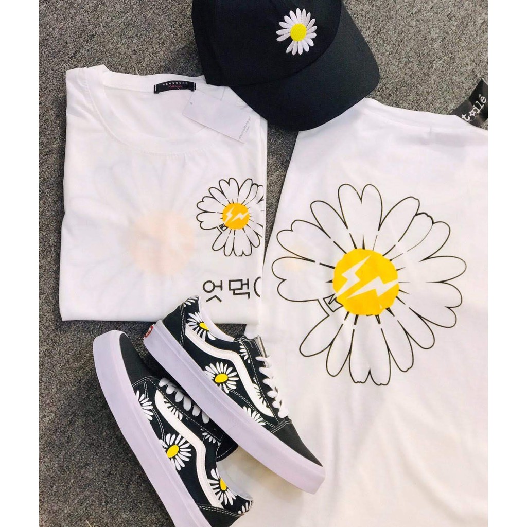 HOT Combo Set Giày+Mũ+Áo Trend Hoa Cúc.Phối Đồ Ib Shop | BigBuy360 - bigbuy360.vn