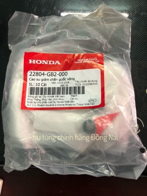 Bộ 3 cao su ba càng- cao su giảm chấn guốc văng các đời xe ga 110cc Honda chính hãng Honda Việt Nam 22804GB2000