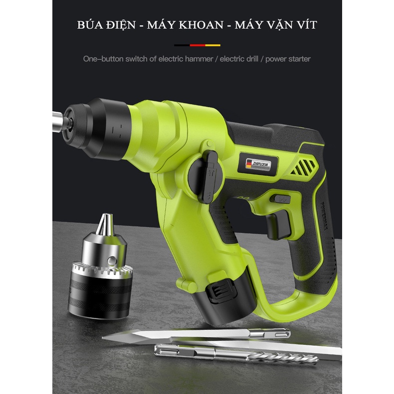 Máy khoan bê tông, Máy khoan dùng pin 12V công suất 850W - Một sản phẩm của Zhipu -100% Thương hiệu và công nghệ của Đức
