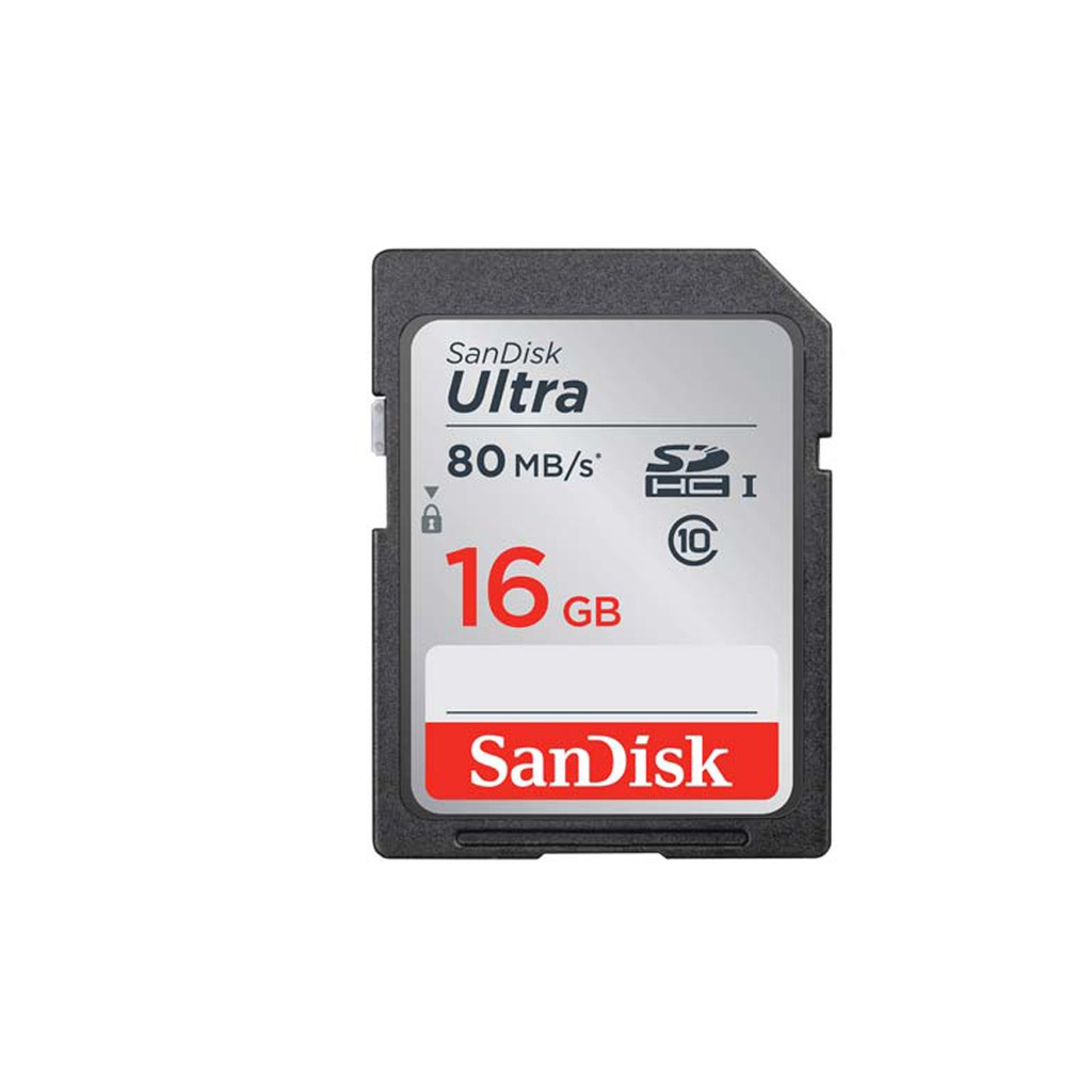 Thẻ Nhớ Sd Sdhc / Sdxc Sandisk Ultra Cl10 80mbps - 10 Năm 16gb | BigBuy360 - bigbuy360.vn