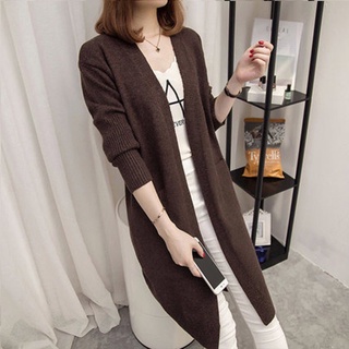 Áo Khoác Len Dáng Dài Choàng Ngoài Trơn Dễ Mặc Mang Nét Quí Phái Cho Nữ | Bé Tiu Clothing