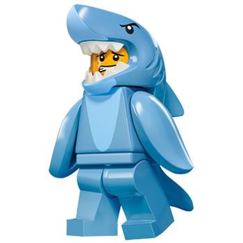 [CÓ SẴN-LIKENEW] LEGO - Nhân vật Lego Shark Suit Guy số 13 - Minifigures Series 15 (71011) real