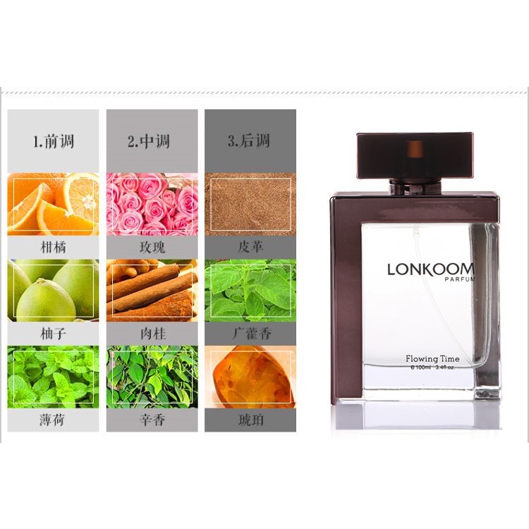 LONKOO-Nước hoa nam cổ điển-Nước hoa tươi lâu và lâu trôi-Mùi hương nam-Nước hoa nam tối ưu