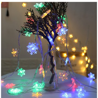 Dây đèn 40 led trang trí hình hoa tuyết