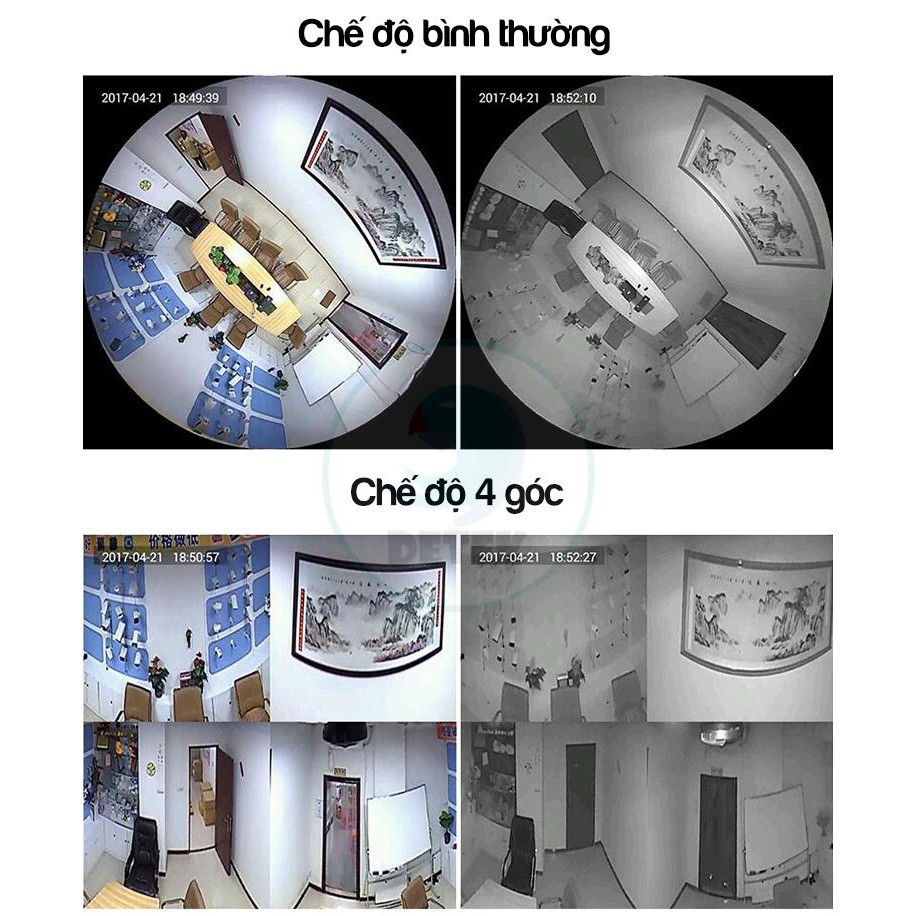 camera wifi yoose ốp trần siêu nhỏ gọn quay toàn cảnh 360 độ KÈM THẺ 64GB - 1080P - xem đêm sắc nét  . | BigBuy360 - bigbuy360.vn