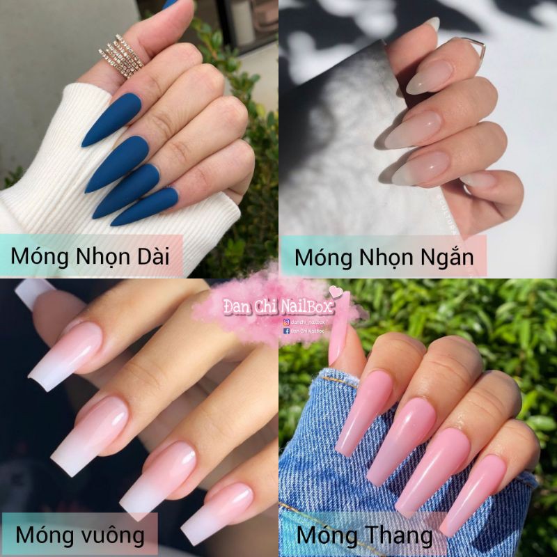 NailBox móng úp thiết kế sẵn Mẫu Flash Siêu Xinh + Keo Dũa