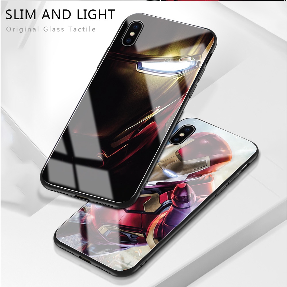 Ốp Điện Thoại Kính Cường Lực Hình Siêu Anh Hùng Marvel Cho Xiaomi Redmi Note 11/Note 11S Note 11 Pro 4G/5G
